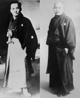 Sokaku Takeda e Morihei Ueshiba.