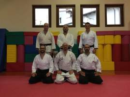 Bertiolo (UD), 6 maggio 2017: i partecipanti al keiko tra yudansha del Friuli Venezia Giulia